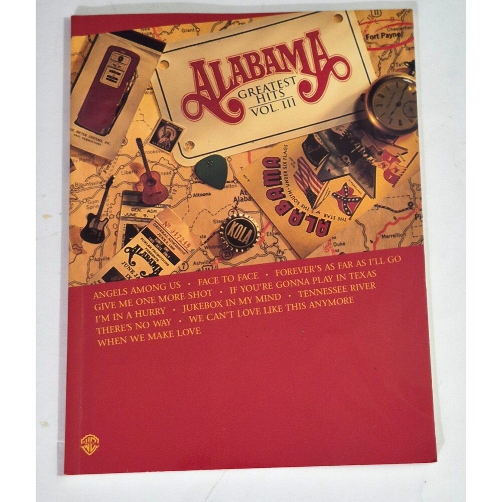 Alabama Greatest Hits Vol. 111 Sheet Music 1995